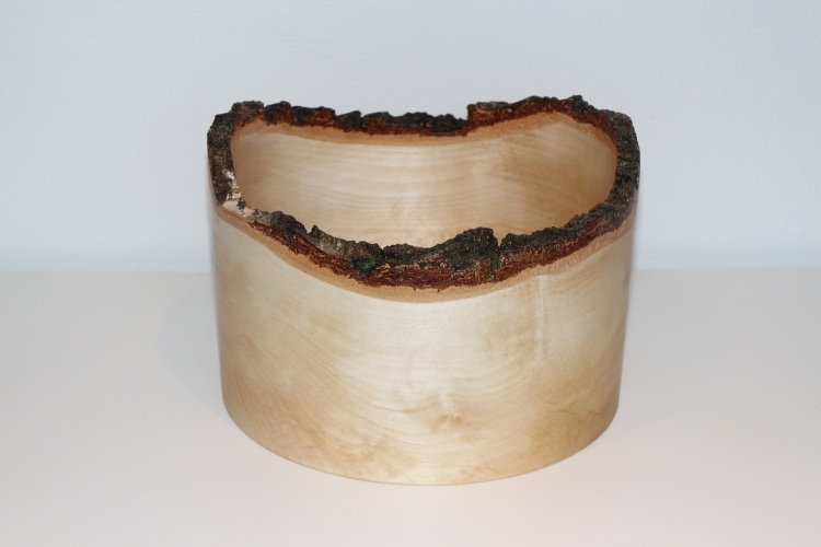 Barkskål i birk Ø 24 x H 16 cm, solgt – nyt på vej