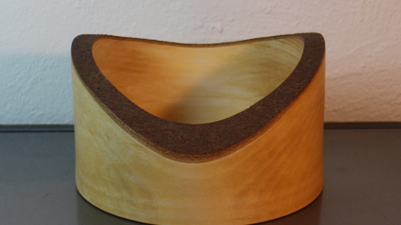 Barkskål i ahorn, H 11 cm, D 19 cm